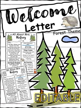 Preview of Student Welcome Letter, Back to School Letter, Meet The Teacher, (EDITABLE)