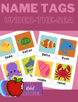 Student Welcome: Under-The-Sea Themed Door Tags by The Rebel Classroom