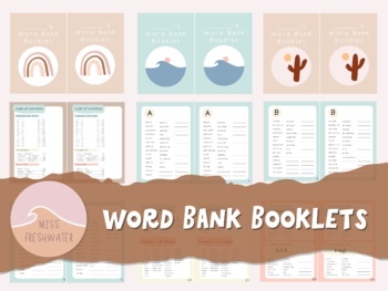 Preview of Word Bank Book