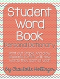Student Word Book // Personal Dictionary