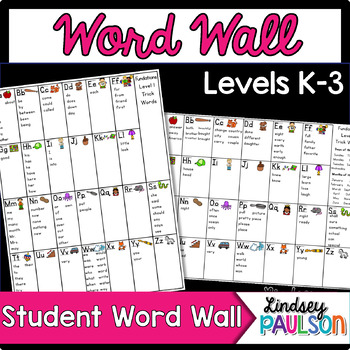 Preview of Student Word Wall