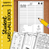 Student Word Wall Book upper grades