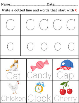 Student Word Wall Book Write A Dotted Line A-Z by Fun learning and enjoy