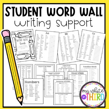 Preview of Student Word Wall | Writing Tools Book | Writer's Workshop | Spelling Support