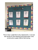 Student Work Classroom Display interactive bulletin board 