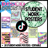 Student Work Coming Soon Posters - Disco Daydream, Colorfu
