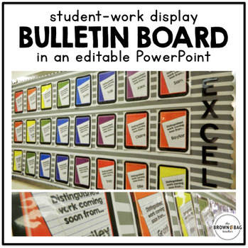 Preview of Student Work Display: Editable Bulletin Board