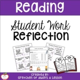 Student Work Reflection Sheet for Reading