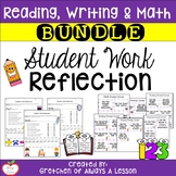 Student Work Reflection Sheets & Prompt Cards BUNDLE