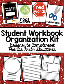 Preview of Student Workbook Organizer for Phonics First® Structures