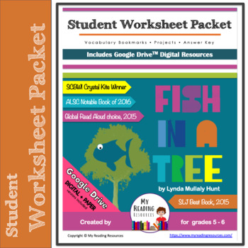 Preview of Student Worksheet Packet: Fish in a Tree (Print + DIGITAL)