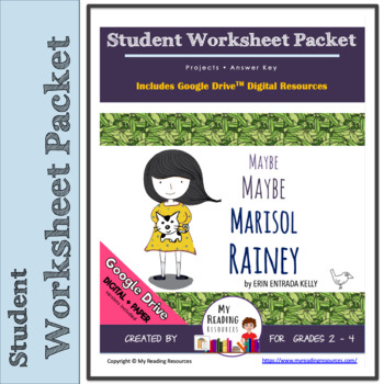 Preview of Student Worksheet Packet for Maybe Maybe Marisol Rainey (Print + DIGITAL)