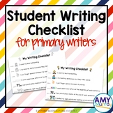 Student Writing Checklist for Primary Writers