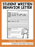 Student Written Behavior Letter