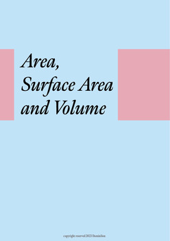 Preview of Student activity : Perimeter, Area, Surface Area and Volume