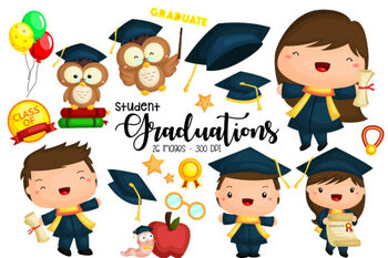 Preview of Student and Graduation Clipart