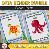 Student and Teacher Data Binder Bundle Ocean Theme Class D