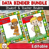 Student and Teacher Data Binder Bundle | Sports Theme