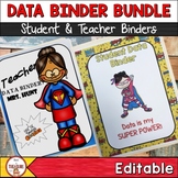 Student and Teacher Data Binder Bundle Super Kids Theme | 