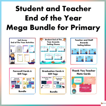Preview of Student and Teacher End of the Year Mega Bundle For Primary