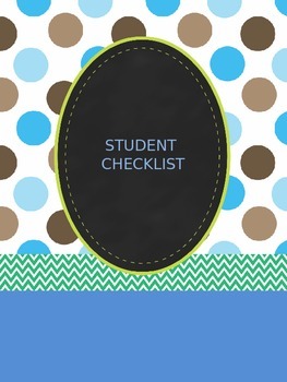 Preview of Student and assignments checklist - editable version