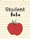 Student data binder cover