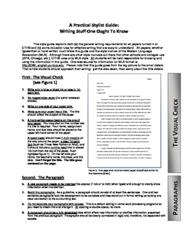 Preview of Student-friendly MLA/ writing guide with rubric