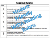 Student friendly WIDA Reading Rubric