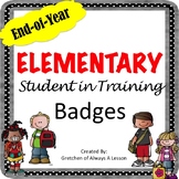 End of the Year Elementary Student in Training Badges