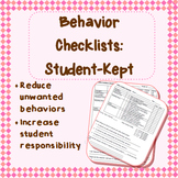 Student-kept Behavior Checklists