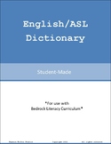 Student-made English/ASL Dictionary