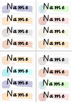 Preview of Student name labels to stick on tables - Astronomy/Planet themed
