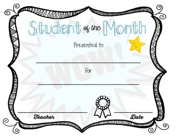 Download Student Of The Month Awards Worksheets Teaching Resources Tpt