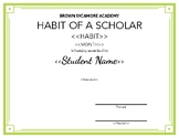 Student of the Month Award Template