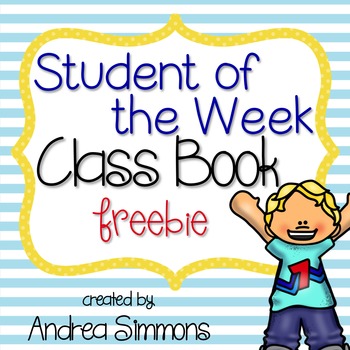 Preview of Student of the Week Class Book