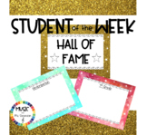 Student of the Week- "Hall of Fame" -Signature Posters