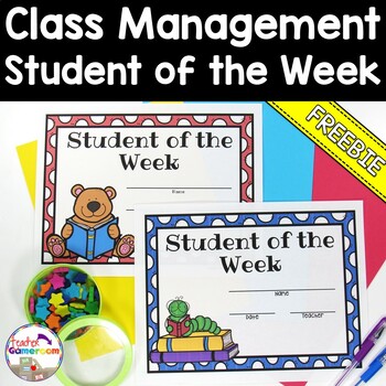 Preview of Freebie - Student of the Week Certificates