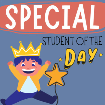 Preview of Student of the day Ideas with visuals ~ Classroom Community