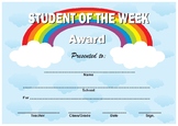 Student of the week award