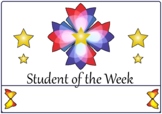 Student of the week wall poster