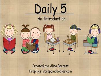 Preview of Student or Parent Introduction to Daily Five