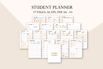 Preview of Student planner, Study planner