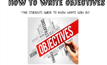 Preview of Student's Guide to Writing Objectives