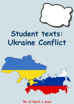 Preview of Student texts on the Ukraine conflict - Current Events (Updated 1st March)