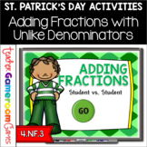 Adding Fractions St. Patrick's Day Powerpoint Game