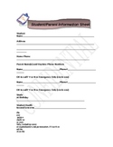 Student/Parent Information Questionnaire 