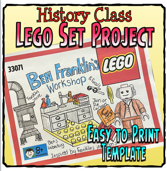 Preview of History LEGO Set Project: Creative Design Project for Students