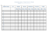 Students Daily Temperature Check (COVID-19)