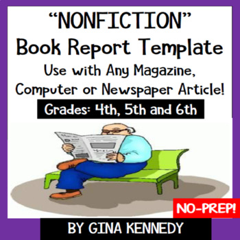 Preview of Nonfiction Book Report for any Magazine, Newspaper or Computer Article