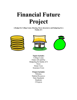 Preview of Student Budgeting Bundled Project: Job, Taxes, Student Loans, Home & Insurance
